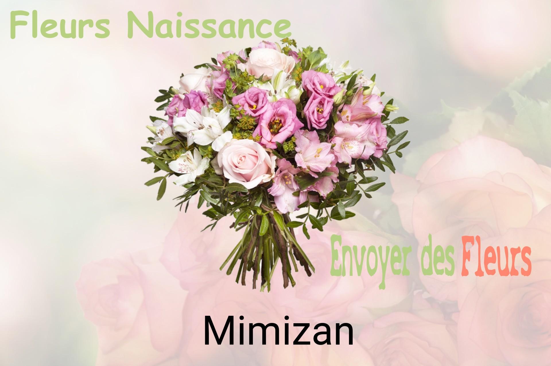 Bouquet de fleurs de naissance livré à Mimizan
