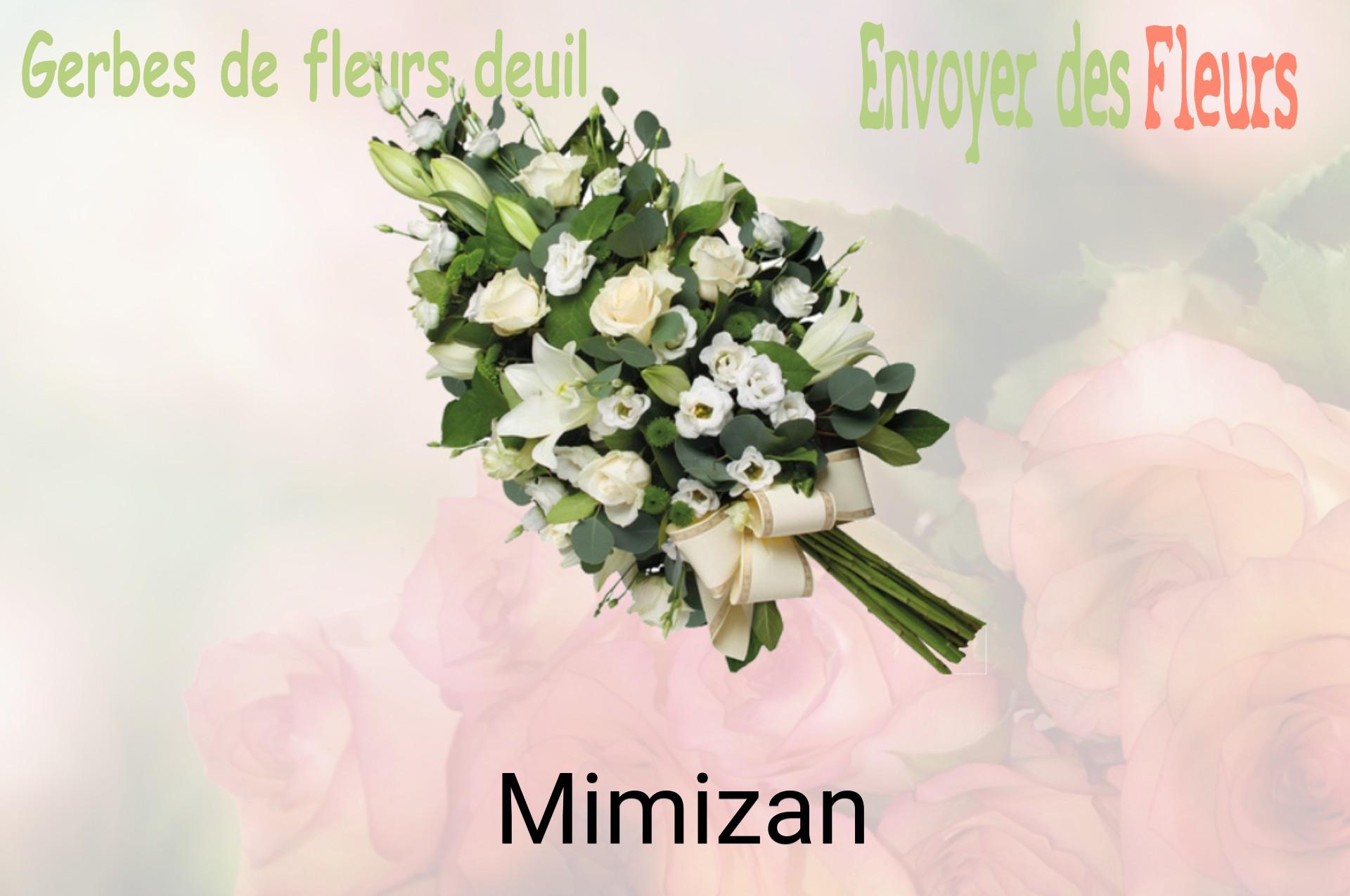 Gerbe de fleurs de deuil livrée à Mimizan